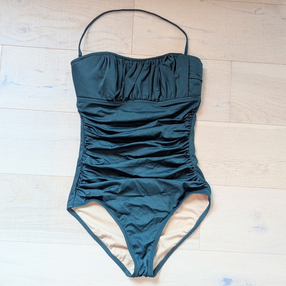 J CREW ruched one piece swimsuit 6